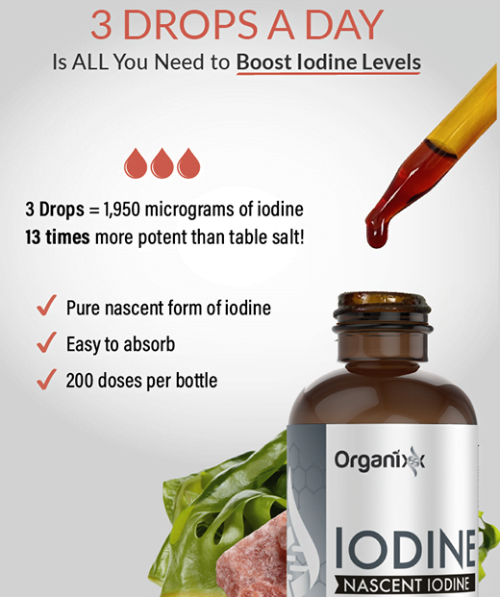 Organixx Iodine 3 Drops A Day