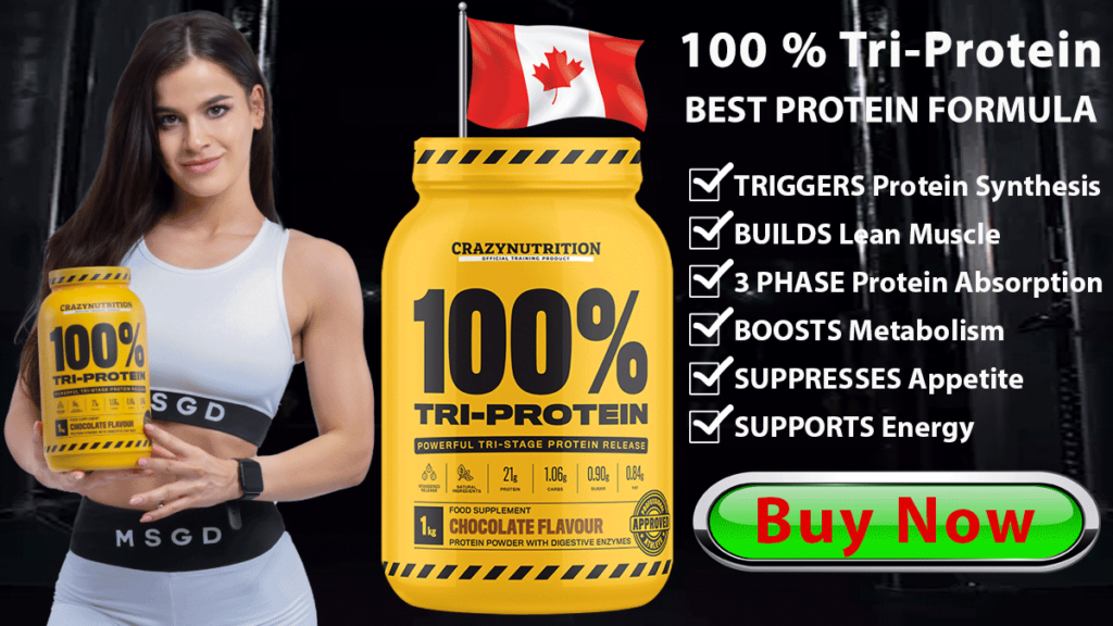 Buy CrazyNutrition Tri-Protein Online in Canada