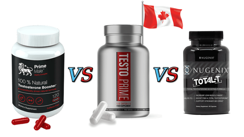 PrimeMale vs Nugenix vs TestoPrime Canuck Supplement Review