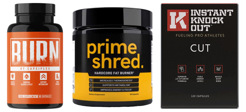 Comparison of Capsiplex Burn, PrimeShred & Instant Knockout Cut